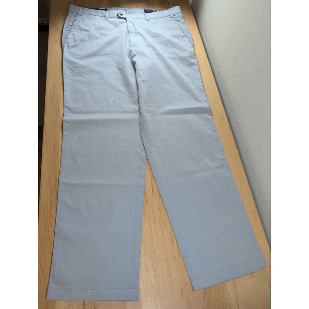 NWT Hiltl Doyle Flat Front Men's Pants Gray 38x32